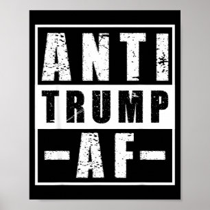 Poster Chemise anti Trump af humour politique libéral aud