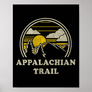 Poster Chemise Appalachian Trail Vintage Randonnée Montag
