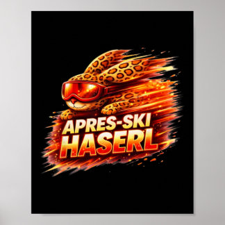Poster Chemise Après Ski Haserl – Cadeau de fête hivernal
