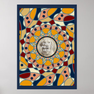 Poster Chemise bébé avec conception de mandala de photo p