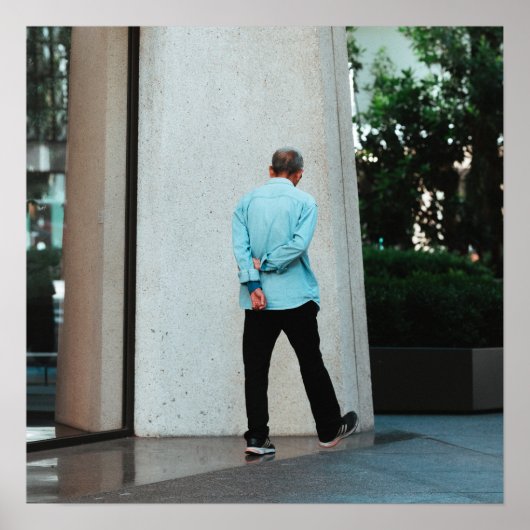 Poster Chemise Bleue (Devant)