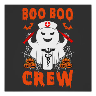 Poster Chemise Boo Crew Chemise de fête d'Halloween I
