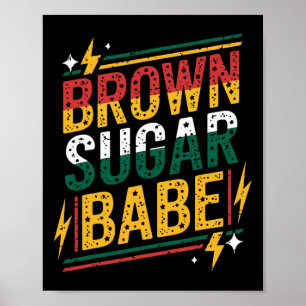 Poster Chemise Brown Sugar pour femmes Mois de l'histoire