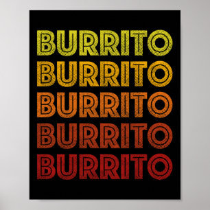 Poster Chemise Burrito Vintage Burritos Cinco De Mayo