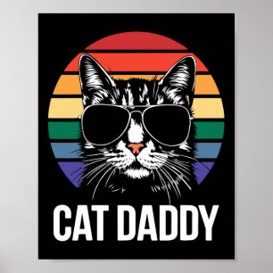 Poster Chemise Cat Daddy Meilleur Papa Chat Ever Hommes F