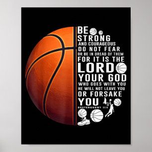 Poster Chemise Christian Basketball Deutéronome 31 6