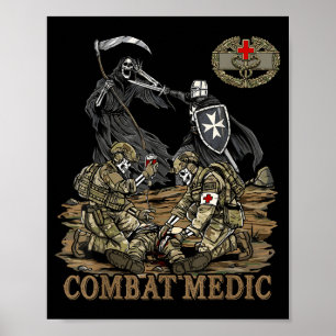 Poster Chemise Combat Medic 68w Vétéran Doc