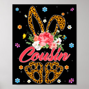 Poster Chemise Cousin Léopard Lapin Famille Assortie