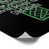 Poster Chemise Croix Celtique Prière de Saint-Patrick C (Coin)