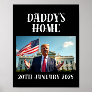 Poster Chemise Daddy's Home Trump, Chemises Trump, 