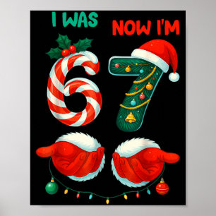 Poster Chemise d'anniversaire de 7 ans J'étais 6 maintena