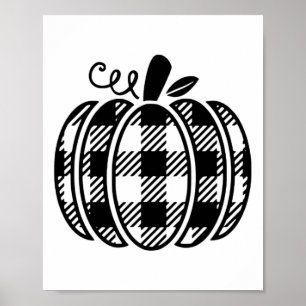 Poster Chemise d'automne Citrouille femme d'Halloween Buf