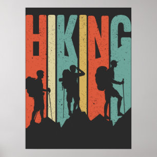 Poster Chemise d'aventure à thème randonnée, Randonnée Vi