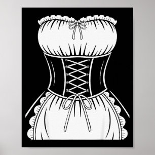 Poster Chemise de bonne française pour hommes et femmes a