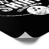 Poster Chemise de bowling chanceuse Ne pas laver Citation (Coin)