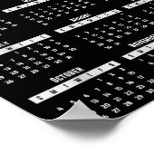 Poster Chemise de calendrier 2026 Calendrier 26 2026  (Coin)