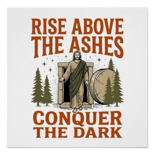 Poster Chemise de citation de grotte de résurrection vint