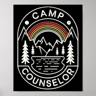 Poster Chemise de Conseiller de Camp Campeur Été Personne
