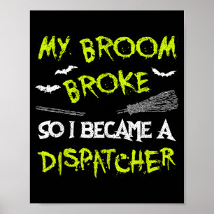 Poster Chemise de costume d'Halloween pour Dispatcher drô