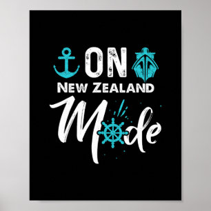 Poster Chemise de croisière en mode néo-zélandais Chemise