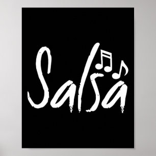 Poster Chemise de danse Salsa Danser Danser Dons Dons Don