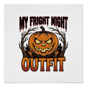 Poster Chemise de déguisement Halloween Tenue Citrouille