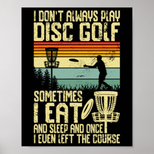 Poster Chemise de Disc Golf pour hommes Papa joueur de Di