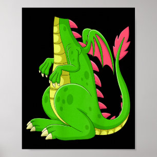 Poster Chemise de dragon adultes hommes femmes enfants dr
