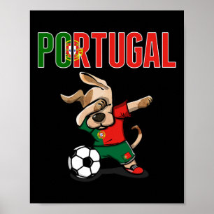 Poster Chemise de fans de football du Portugal Dabbing Do