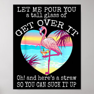 Poster Chemise de flamingo laissez-moi vous dire un grand