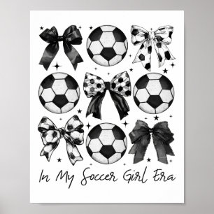 Poster Chemise de football Dans mon ère de fille de footb