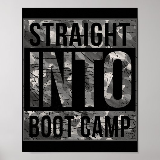 Poster Chemise de formation de base Boot Camp pour nouvel (Devant)
