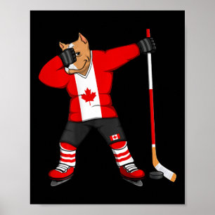 Poster Chemise de gagnant de l'amant de hockey sur glace