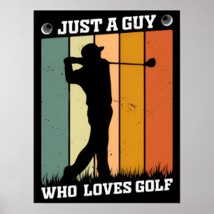 Poster Chemise de golf amusante - Tee Off avec style et h