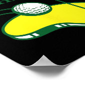 Poster Chemise de golf drôle - Maître de la manipulation (Coin)