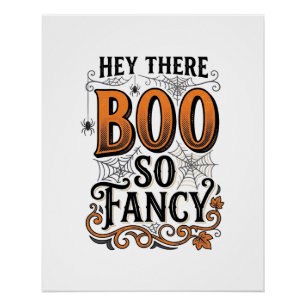 Poster Chemise de Halloween Boo Gravure Vintage Mignonne
