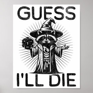 Poster Chemise de jeu de rôle sur table Je suppose que je