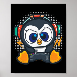 Poster Chemise de jeu Penguin Garçons Enfants Cadeau de j