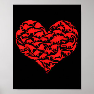 Poster Chemise de la Saint-Valentin pour garçons - Enfant