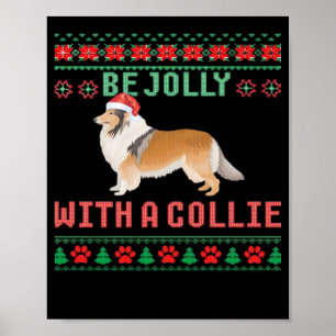 Poster Chemise de Noël laide de chien Soyez joyeux avec u