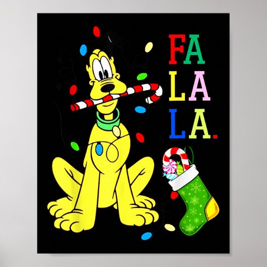 Poster Chemise de Noël Mignonne La Fa Fa Swea (Devant)