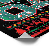 Poster Chemise de Noël Rétro 67 Six Sept Meme (Coin)