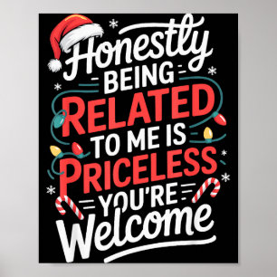 Poster Chemise de nuit drôle d'humour de Noël pour hommes
