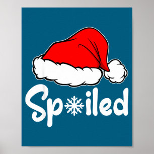 Poster Chemise de nuit Noël chapeau de Père Noël cassé Si
