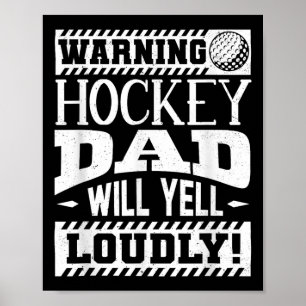 Poster Chemise de papa de hockey sur gazon hommes amateur