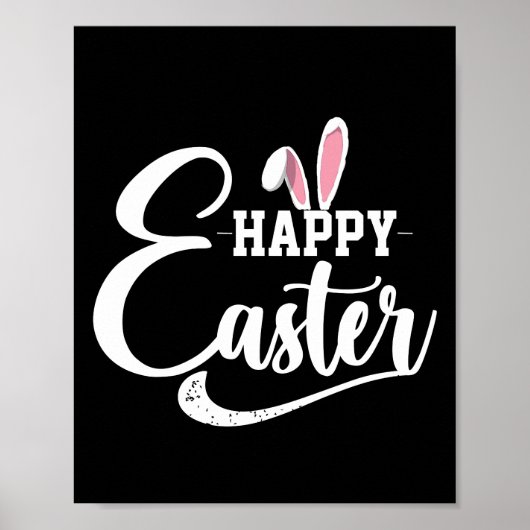 Poster Chemise de Pâques Lapin Joyeux (Devant)
