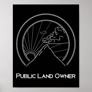 Poster Chemise de propriétaire de terres publiques - Rand