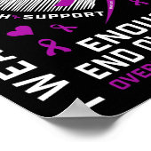 Poster Chemise de sensibilisation à la fin des overdoses (Coin)