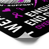 Poster Chemise de sensibilisation à la fin des overdoses (Coin)