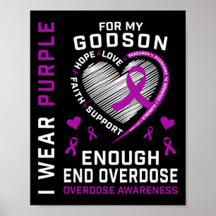 Poster Chemise de sensibilisation à la fin des overdoses